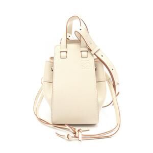 Loewe Hammock Handbag Leather White